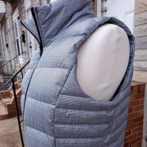 🆕Lands' End | Gingham Down Puffer Vest Women's Size Small 6-8